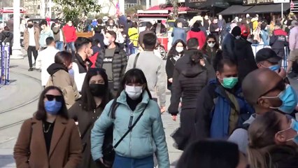 Taksim ve İstiklal’de Hafta Başı Yoğunluğu: Maske Takmayanlar Gözden Kaçmadı