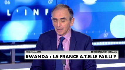 Éric Zemmour sur le rapport traitant du rôle de la France dans le génocide rwandais: «Il y a une différence entre la morale et les relations internationales»