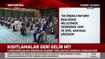 Kabine toplantısı sona erdi! Cumhurbaşkanı Erdoğan'dan önemli açıklamalar