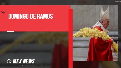 EL PAPA CELEBRÓ LA MISA DEL DOMINGO DE RAMOS CON POCOS INVITADOS
