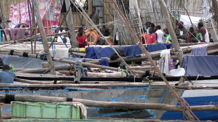 Civis fogem da violência em Moçambique