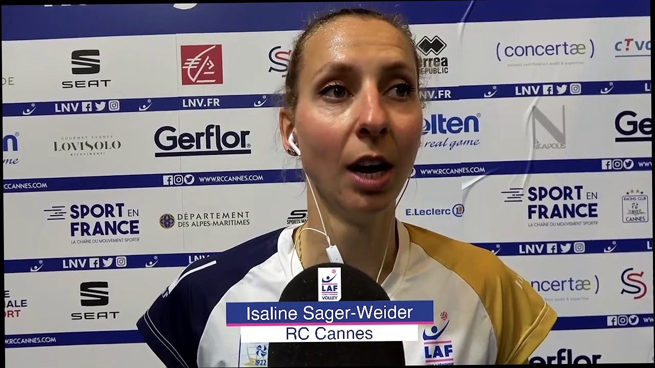 INTERVIEW DE LA MVP ET CAPITAINE ISALINE SAGER-WEIDER APRES LA VICTOIRE CONTRE BÉZIERS