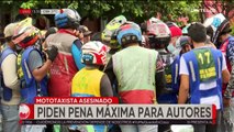 Familiares del mototaxista asesinado piden pena máxima para autores
