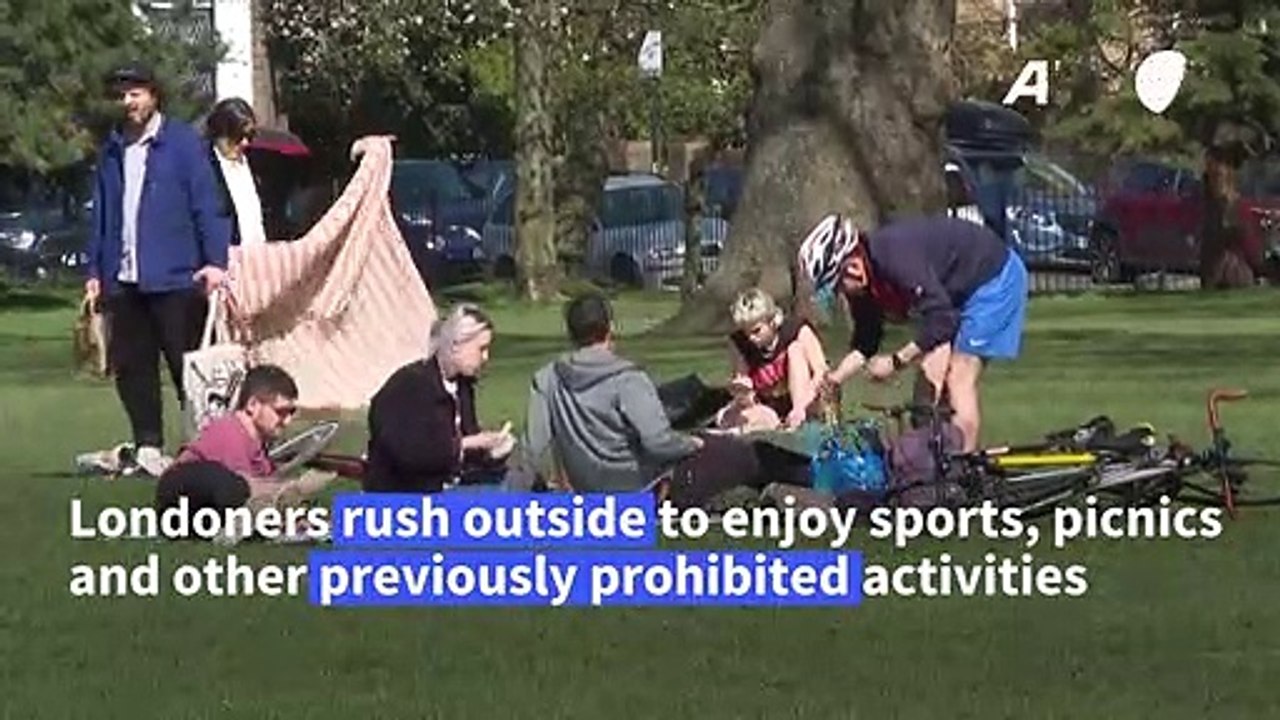 Londoners hit the parks as lockdown restriction ease