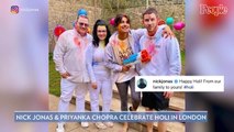 Nick Jonas and Priyanka Chopra Celebrate Holi at Home in London with His Parents