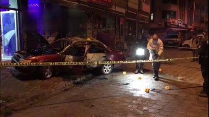 Otomobilin ateşe verilmesi sonucu iş yerinde yangın çıktı