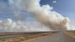 Fire rages amid red flag warning for high winds in Minnesota