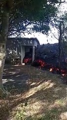 Lava del volcán de Pacaya llega a la aldea El Patrocinio
