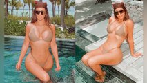 Kim Kardashian ने Bold Bikni पहन  लगाई आग Viral हुआ Hot अवतार | Boldsky