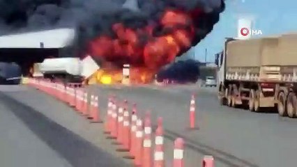 Deodorant yüklü kamyon böyle patladı: 4 ölü, 8 yaralı