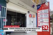 Roban dinero, medicinas y diversos productos por valor de 80.000 soles de una farmacia de SJL