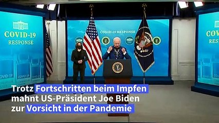 Biden warnt vor Nachlässigkeit im Kampf gegen Corona