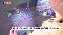 A Lille, des dealers pratiquent leur business au grand jour ... et distribuent des tracts publicitaires afin de faire la promotion leur cannabis dans les boîtes aux lettres des habitants !