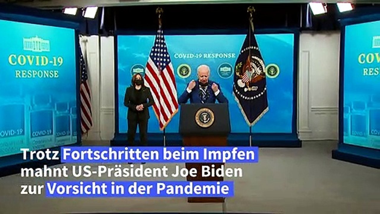 Biden warnt vor Nachlässigkeit im Kampf gegen Corona