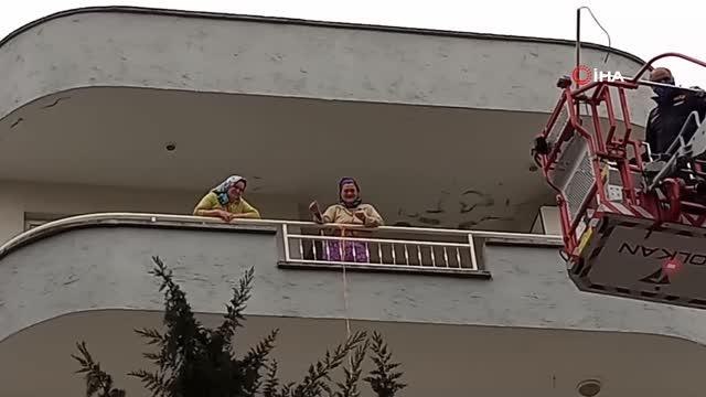 Beşinci kattan düşen kedisi kurtarıldı, gözyaşlarına boğuldu