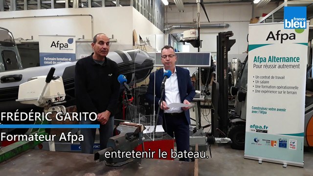 Frédéric Garito, formateur aux métiers de la mer à l’Afpa, présente les formations maritimes de l’Afpa