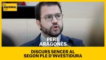 Discurs sencer de Pere Aragonès al segon ple d'investidura