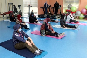 Van'da kadınlardan spor kurslarına yoğun ilgi