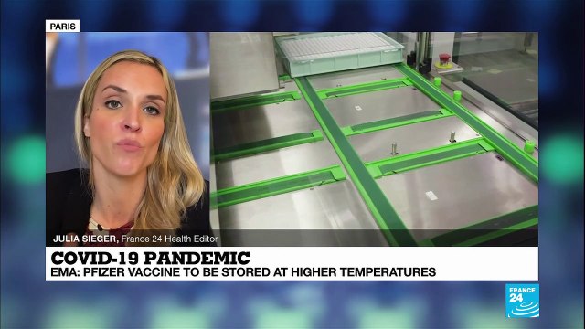 Coronavirus pandemic: EMA says Pfizer vaccine can be stored at higher temperatures