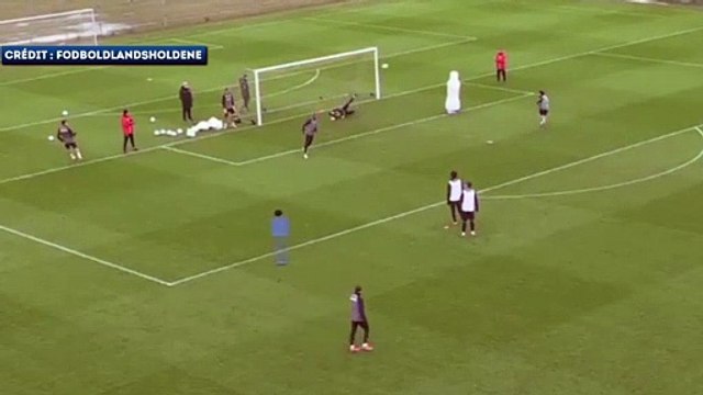 Le geste de génie de Thomas Delaney à l'entraînement du Danemark