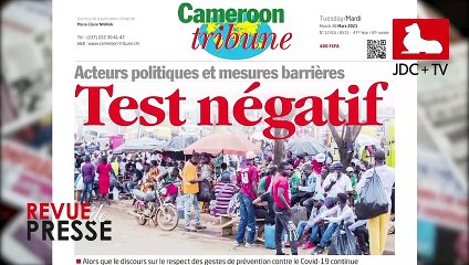 REVUE DE PRESSE CAMEROUNAISE DU 30 MARS 2021