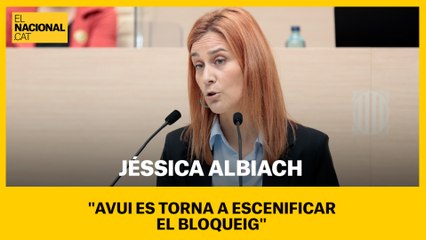 Jéssica Albiach: "Avui es torna a escenificar el bloqueig"
