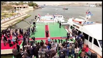 السيسي : التجارة العالمية تعرضت لأضرار كبيرة خلال فترة توقف القناة إثر جنوح السفينة