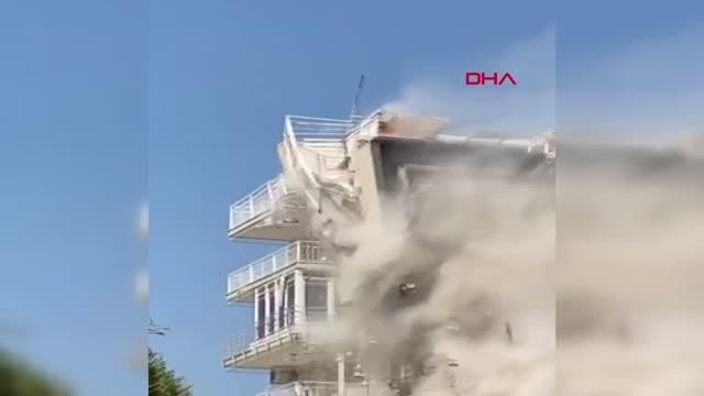 İZMİR Yıkım sırasında çatıdan düşen kedi, hayati tehlikeyi atlattı