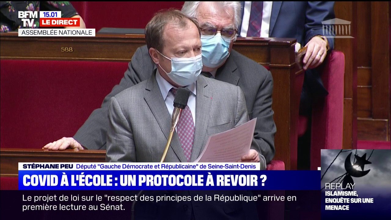 Stéphane Peu (Gauche démocrate et républicaine): "Les enseignants et parents demandent que les écoles restent ouvertes mais pas sous la forme d'une garderie"