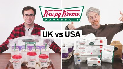 Download Video: Every difference between UK and US Krispy Kreme including portion sizes, calories, and exclusive items