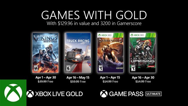 Xbox - Abril 2021 Games with Gold