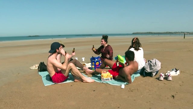 Beau temps : à Saint Malo, un petit d'air d'été au printemps