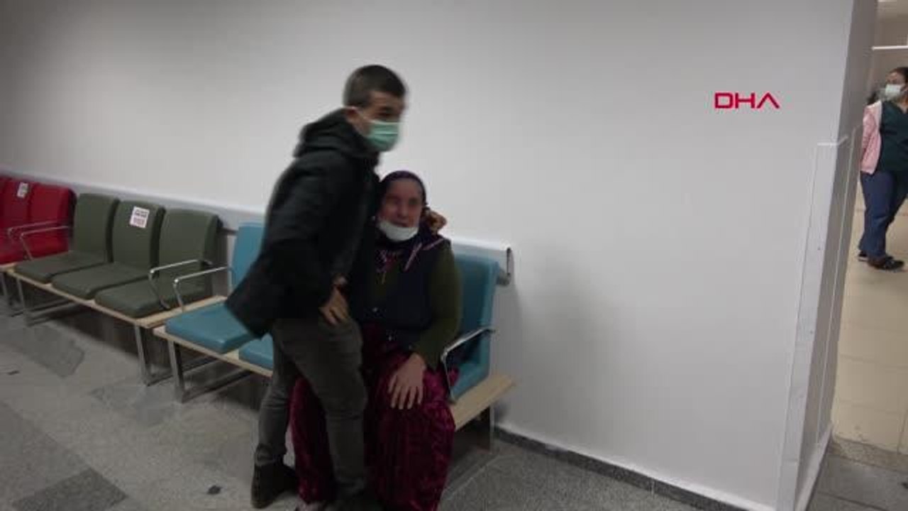 AKSARAY Yaralı oğlunu sedye üzerinde gören anne, sinir krizi geçirdi