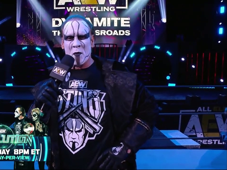 AEW Dynamite _ Episode 74 sting ricks Starks face to face