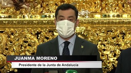 Télécharger la video: El presidente de la Junta de Andalucía visita la Basílica de la Macarena