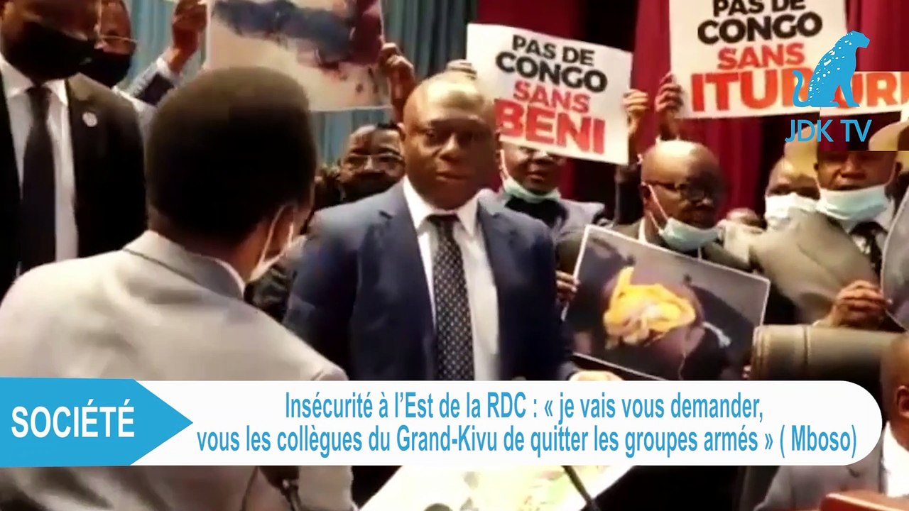 CHRISTOPHE MBOSO demande aux députés du Grand Kivu de quitter les groupes armés