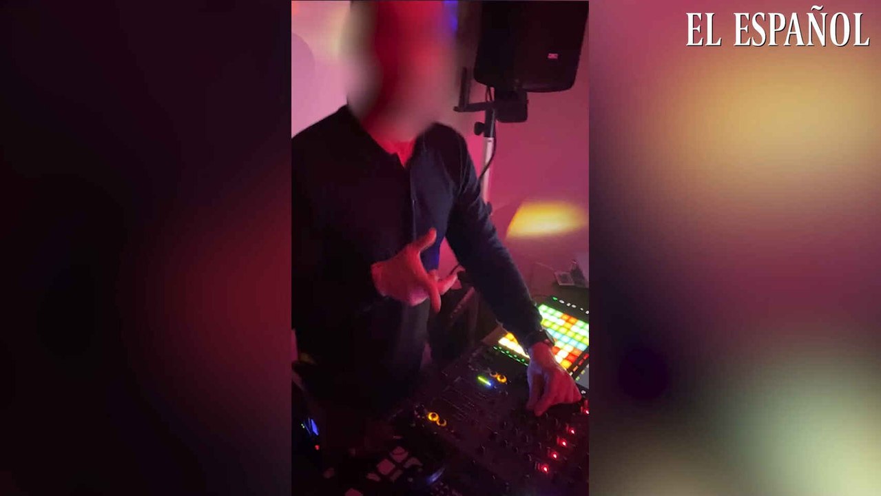 Una de las fiestas en donde pinchaba José María