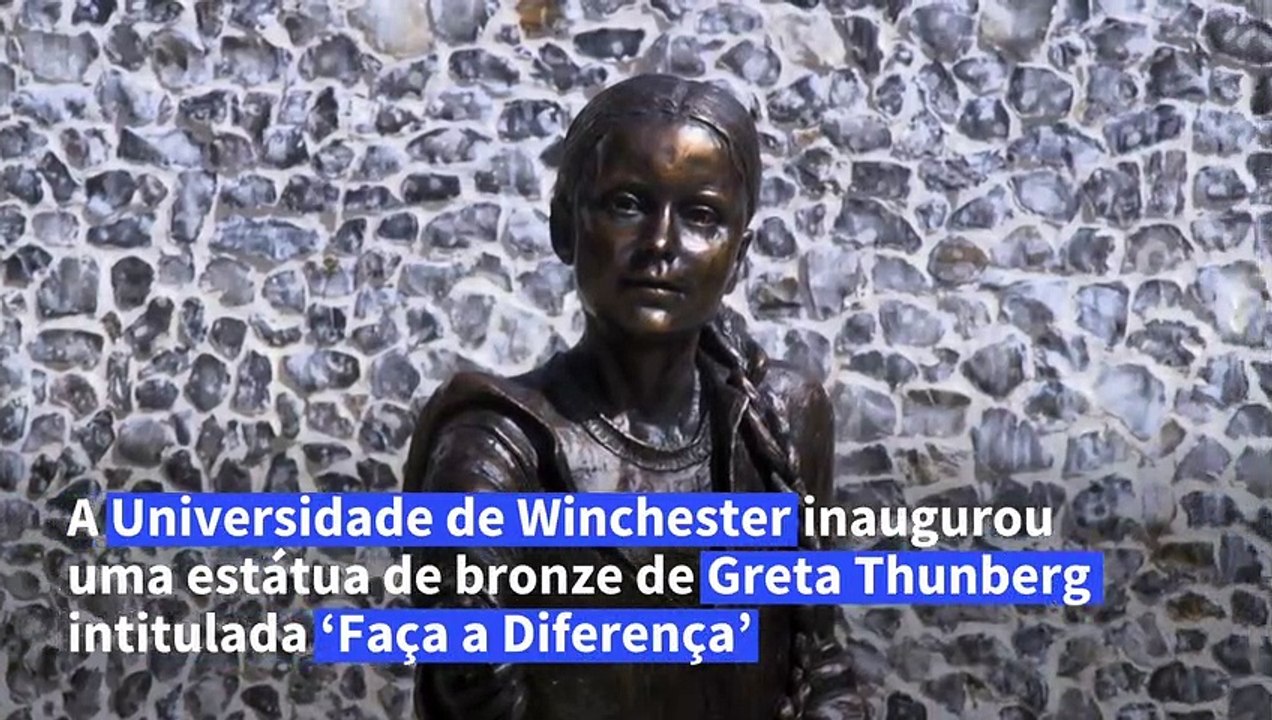 Greta de bronze