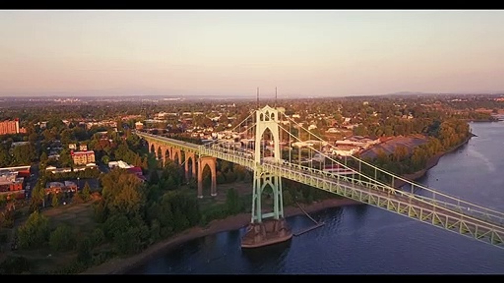 Amazing Aerial View Of Bridge 8k
