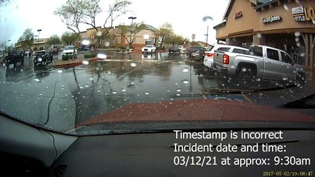 Truck Pulling Out of Parking Spot Scrapes up Car
