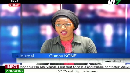 JT BAMBARA 19H30 DU 30 MARS 2021