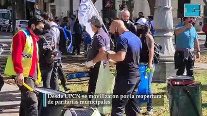 Desde UPCN se movilizaron por la reapertura de paritarias municipales