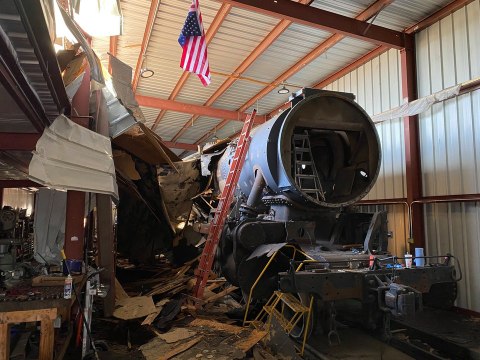 Steam Shop Restoring Historic Nashville Train Suffers Serious Damage in Storm