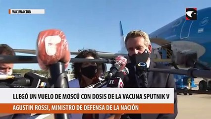 Llegó un vuelo de Moscú con una dosis de Sputnik V