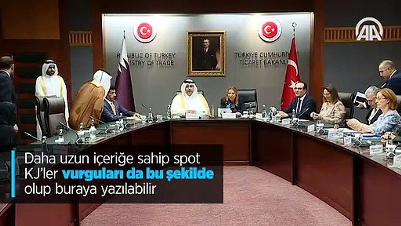 Türkiye-Katar Ticaret ve Ekonomik Ortaklık Anlaşması paraflandı