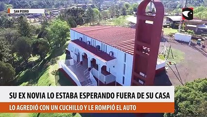 Su ex novia lo estaba esperando fuera de su casa, lo agredió con un cuchillo y le rompió el auto