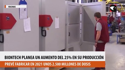 BioNtech planea un aumento del 25% en su producción de vacunas
