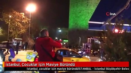 İstanbul maviye büründü