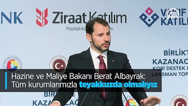 Hazine ve Maliye Bakanı Berat Albayrak: Tüm kurumlarımızla teyakkuzda olmalıyız