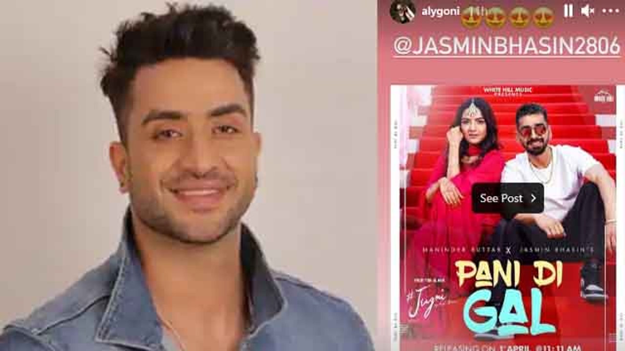Jasmin Bhasin और Maninder Buttar के गाने Pani Di Gal का पहला पोस्टर देख ये बोले Aly Goni | FilmiBeat